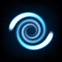 Abstract blue light twisted, Suitable for product advertising, product design, and other. Vector illustration