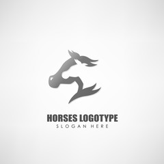 Fototapeta premium Horses logotype, Suitable for company logotype, and other. Vector illustration
