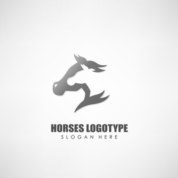 Horses logotype, Suitable for company logotype, and other. Vector illustration