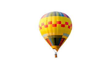 Fototapeta premium Hot-air balloon isolated on white background