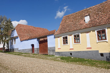 traditional Romanian village of Viscri, Transylvania, Romania,