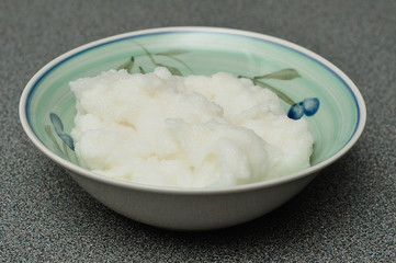 A traditional South African breakfast porridge make of maize