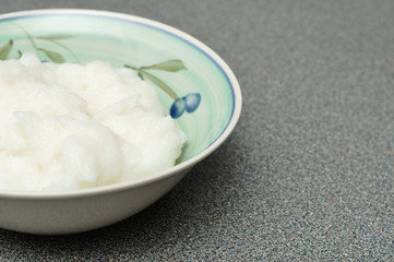 A traditional South African breakfast porridge make of maize