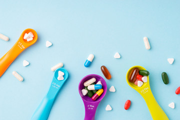 Medicine, tablet and drug in various shape