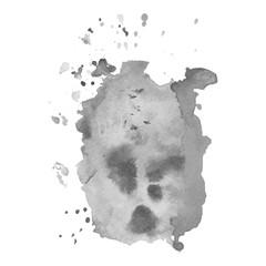 Abstract watercolor grayscale background.
