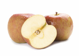 Isolated fresh apple fruit