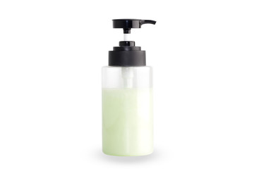 soap bottle pump isolated on white background