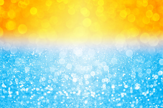 Abstract summer sunset or sunrise water bokeh pool beach party background