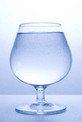 clear water little bubble and glass