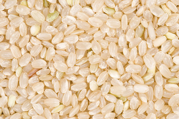 brown rice as background