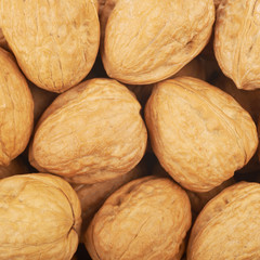 Surface coated with walnuts