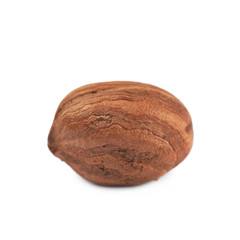 Single hazelnut isolated