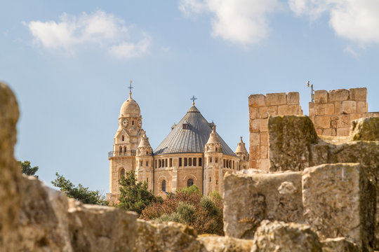 The Dormition Abbey in Jerusalem, Israel