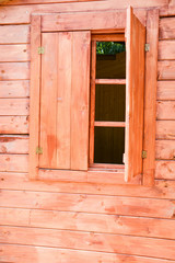 wood window background