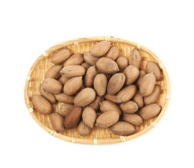 Wicker basket full of nuts