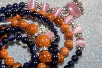 Blue and Gold Aventurine Bracelets