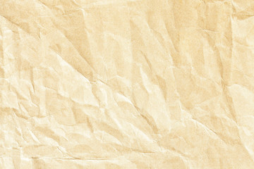 Fototapeta premium Old crumpled brown paper texture