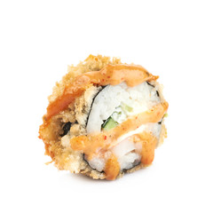 Baked california sushi isolated