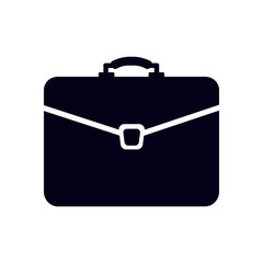 Briefcase icon, vector illustration. Flat design style. 