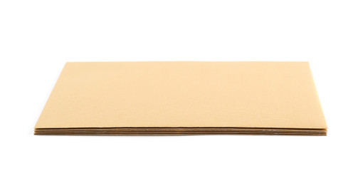 Pile of paper envelopes isolated