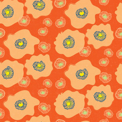 seamless pattern with abstract nature