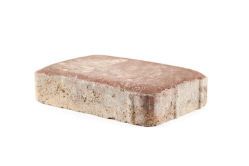 Old red brick isolated