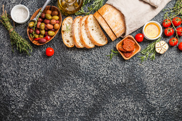 Italian fresh ciabatta bread