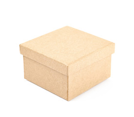 Paper gift box isolated