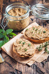 Fresh chicken liver pate
