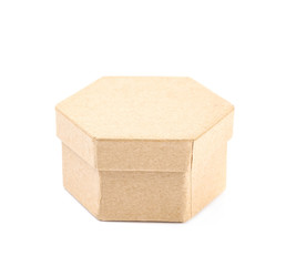 Paper gift box isolated