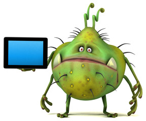 Fototapeta premium Fun germ - 3D Illustration