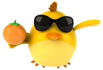 Yellow bird - 3D Illustration