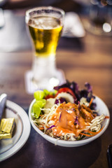 Salad with Thousand Island dressing