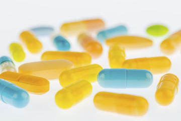 tablets on a light background