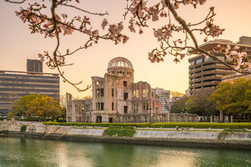 Fototapeta na wymiar Hiroshima Japan. UNESCO World Heritage Site