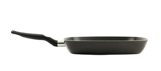 Square shaped grill pan isolated