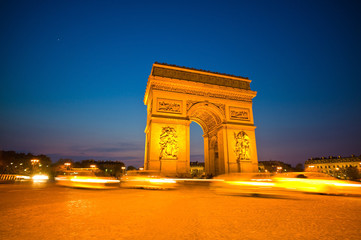 Fototapeta na wymiar paris, paris, france. arc de triomphe