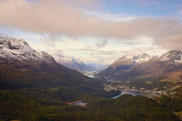 Blick auf das Engadin