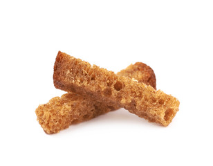 Pile of bread croutons