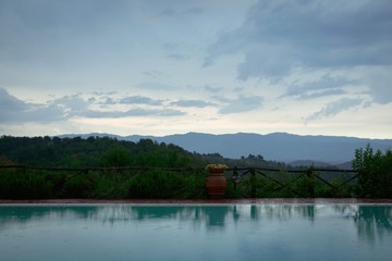 Regentag in der Toskana