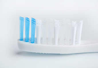 toothbrush isolated on white. Personal hygiene. A healthy mouth. Bathroom amenities. accessories