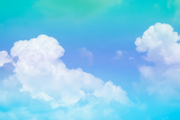 Soft Cloud and sky with  pastel color background - 149993540