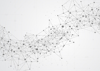 Abstract technology futuristic network