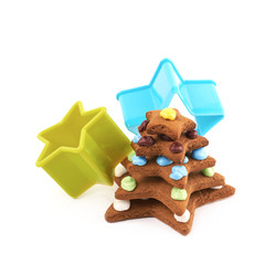 Star shaped cookie isolated