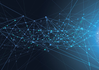 Internet connection, abstract sense of science and technology graphic design.