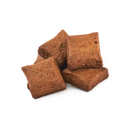 Fresh baked ginger cookie isolated