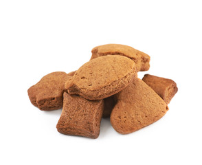 Pile of cookies isolated