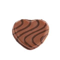 Heart shaped cookie isolated