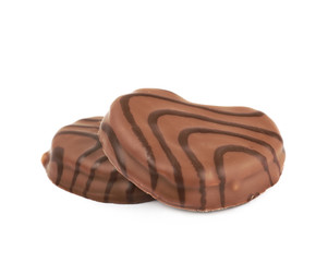 Heart shaped cookie isolated