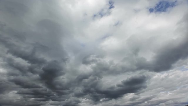 Dramatic clouds timelaps before the rain